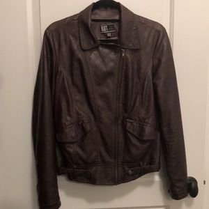 Kut from the Kloth Brown Vegan leather jacket M